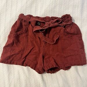 Old navy high-rise shorts with tie, size XS